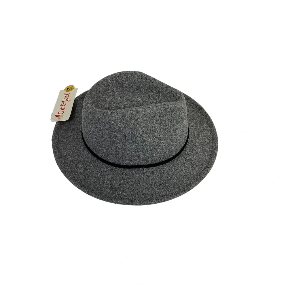 Cat & Jack Toddler Gray Fedora Hat 12-24M Recycled Polyester‎ HW57152VW NEW